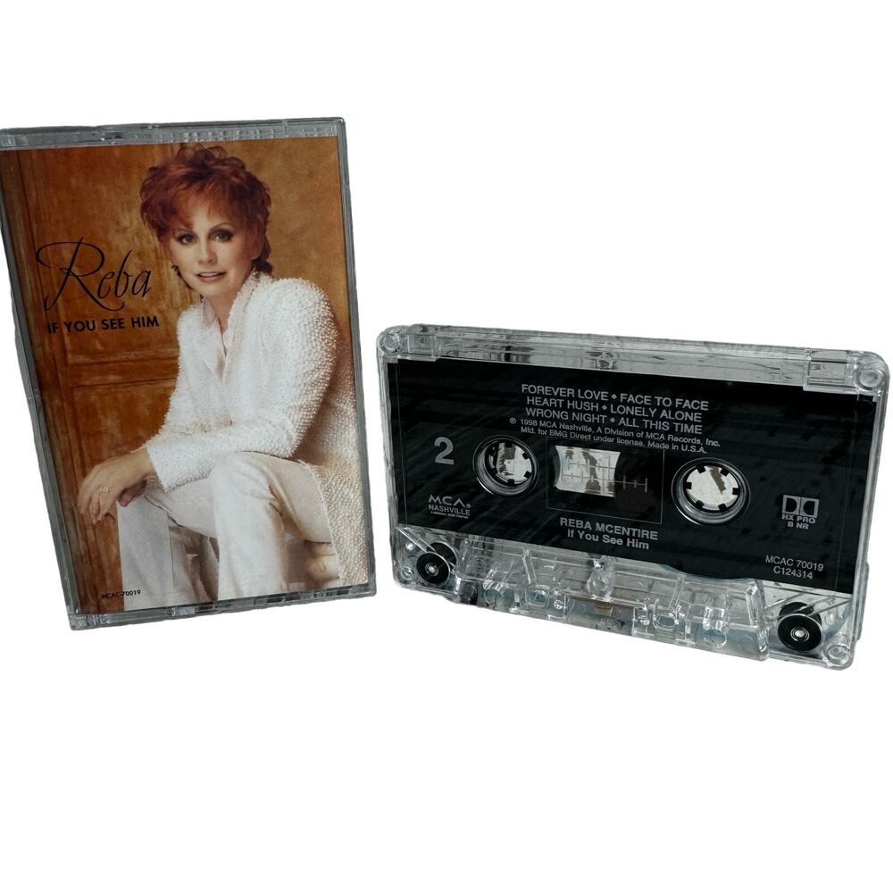 Reba McEntire If You See Him 1998 MCA Cassette Tape Country Classic Vintage
